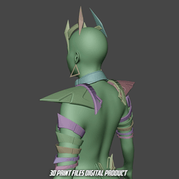 Red Witch Accessories Cosplay Set Marvel Rivals 3d model