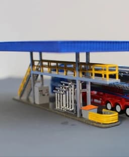N Scale Tank Truck Loading Platform Bottom 3d model