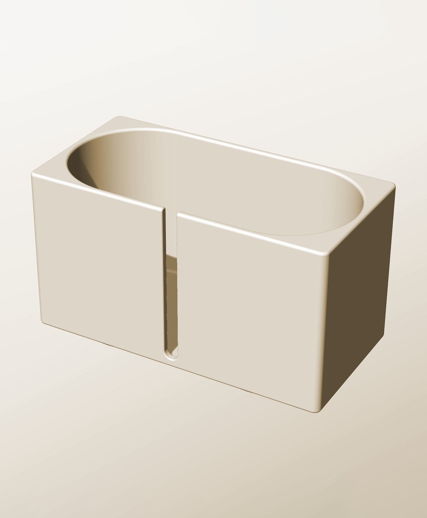 CX96-115-SB Modular slotted component container modern decor 3d model