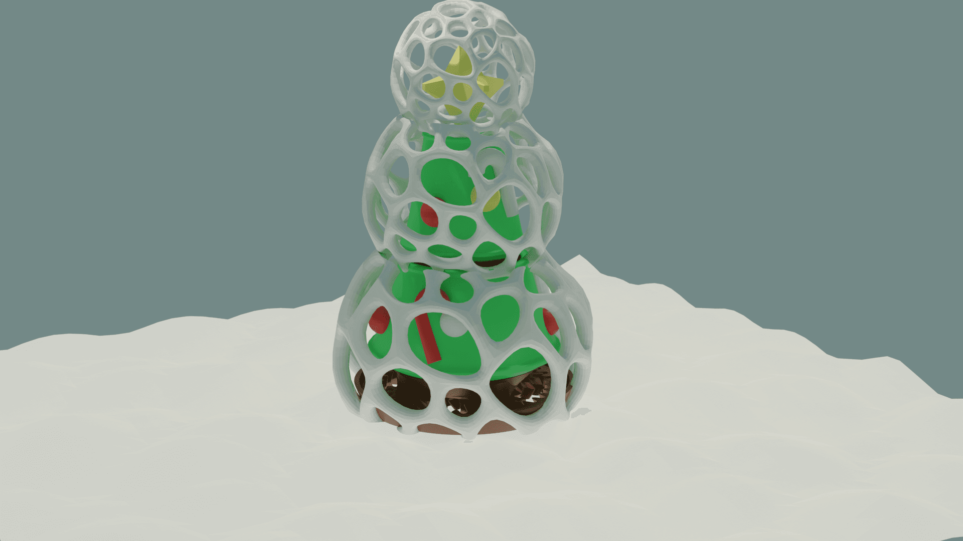 Voronoi_christmas_tree 3d model