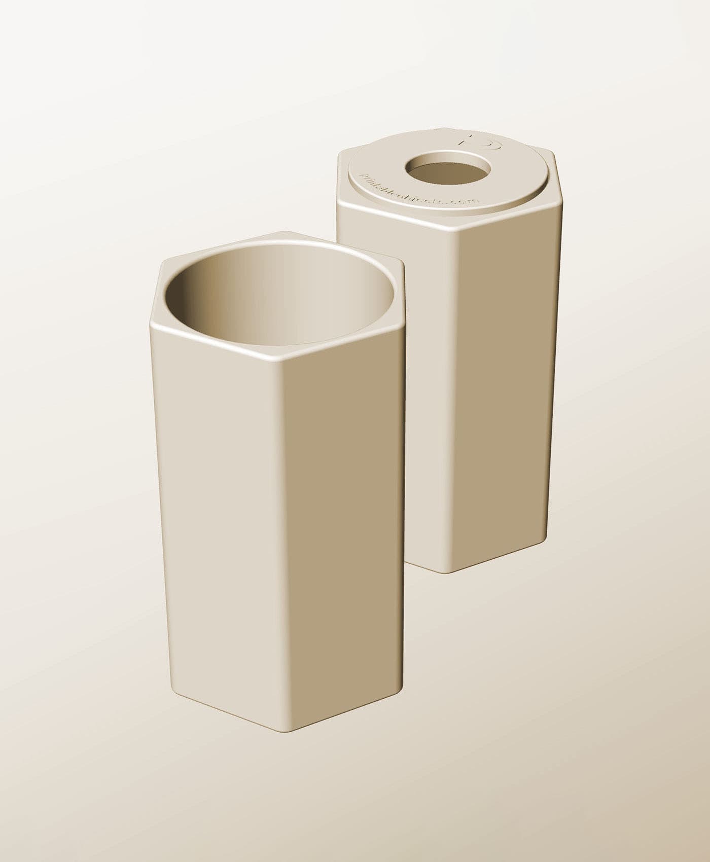CH96-190-P Stacking pierced component box bin for makers 3d model
