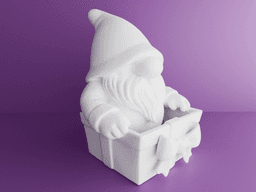 Christmas Gift Gnome – 3D Printable Holiday Figurine 3d model