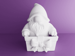 Christmas Gift Gnome – 3D Printable Holiday Figurine 3d model