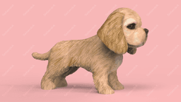 American Cocker Spaniel 3d model