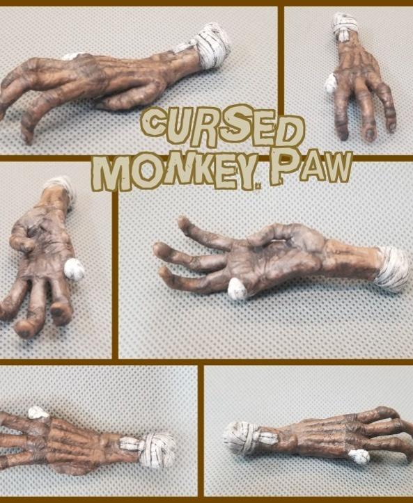 Cursed Monkey Paw Charm or Necklace 3d model