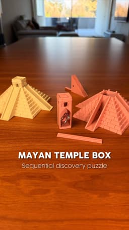 MAYAN TEMPLE BOX - SEQUENTIAL DISCOVERY PUZZLE 3d model