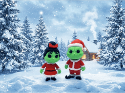 \Introducing Mr. & Mrs. Grinch Flexi – A Whoville Holiday Duo! 3d model