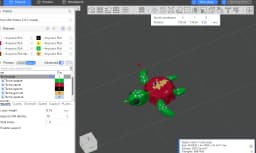 Bottle Capped Sea Turtle - Flexi Toy Animal 3d model
