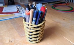 Spiral Cup Office Organizer 3d model