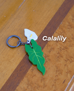 Leafy Keys Pack III - Houseplant Keychains - For Car Key Ring and House Keys 3d model