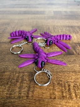 DragonFly Keychains 3d model