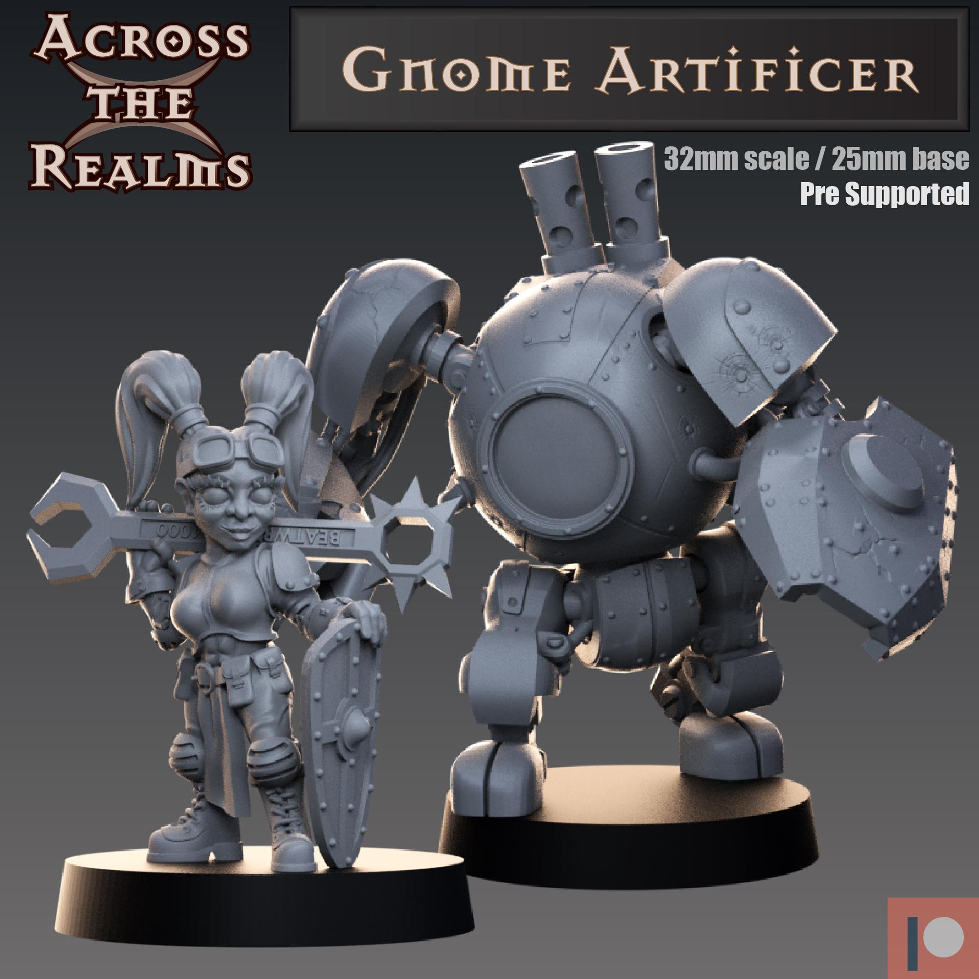 Gnome Artificer & Steel Defender 3d model