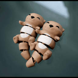 Otis, the Flexi Otter - Magnetic Hand-Holding Companion 3d model