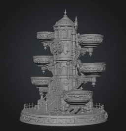 Steampunk Key & Jewelry Organizer STL File for 3D Print 3d model