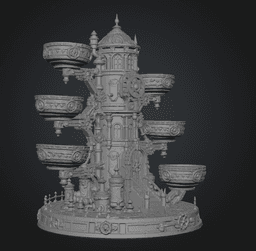 Steampunk Key & Jewelry Organizer STL File for 3D Print 3d model