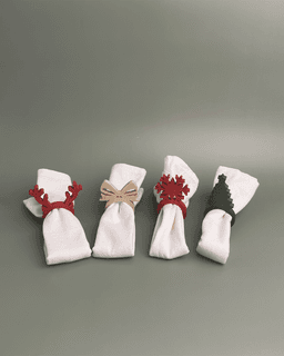 Christmas Napkin Rings Set 3d model