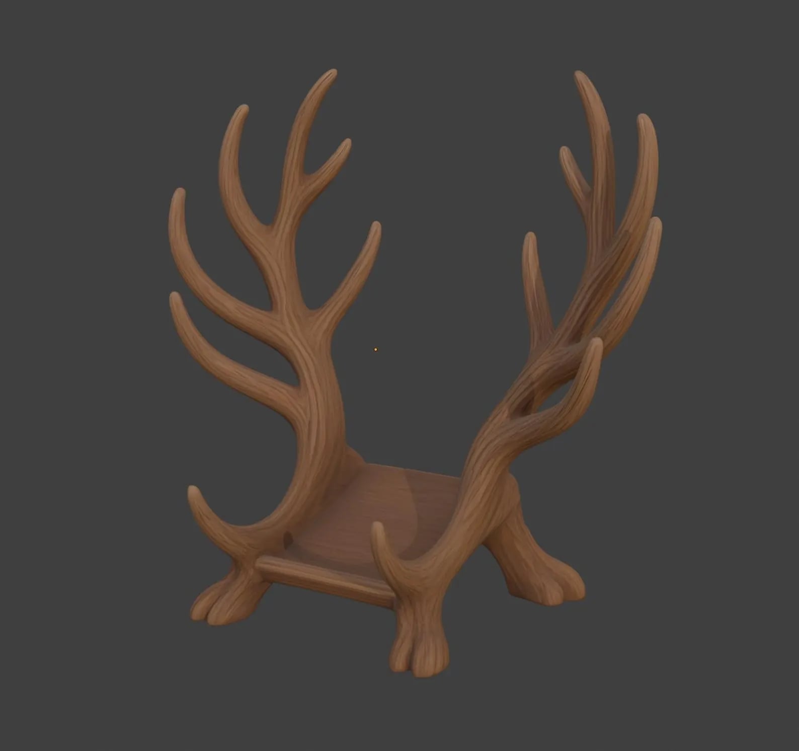 Elk Antlers Book Stand 3d model