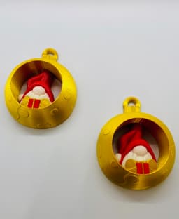 Gift Gnome Ornament Set 3d model