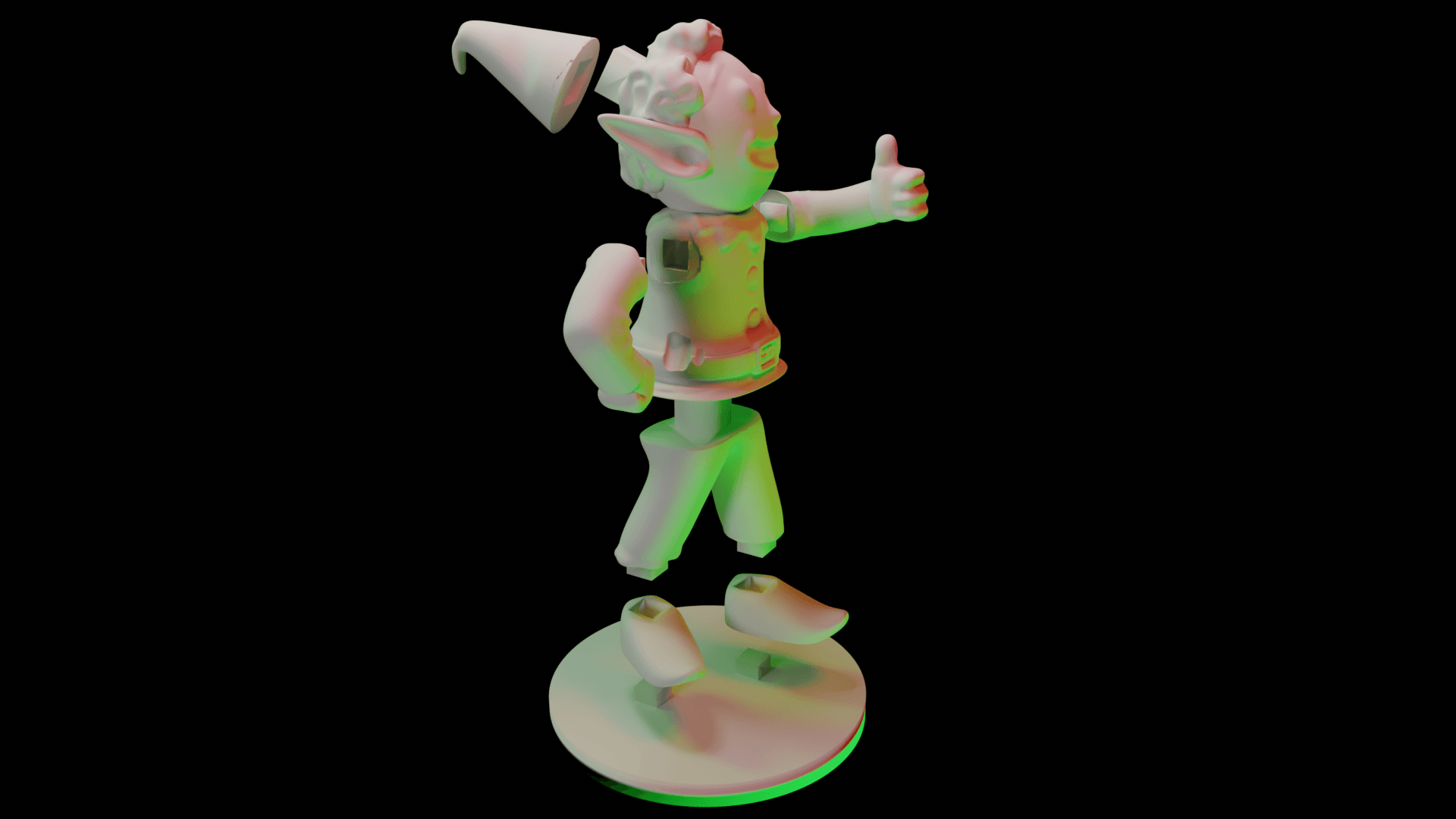 Christmas Fallout Vault Boy Figure 3d model
