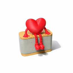 VALENTINES / HEART BUDDY ARTICULATED / CUSTOMIZE / GIFT FOR VALENTINESDAY / CUTE LITTLE HOME DECOR 3d model