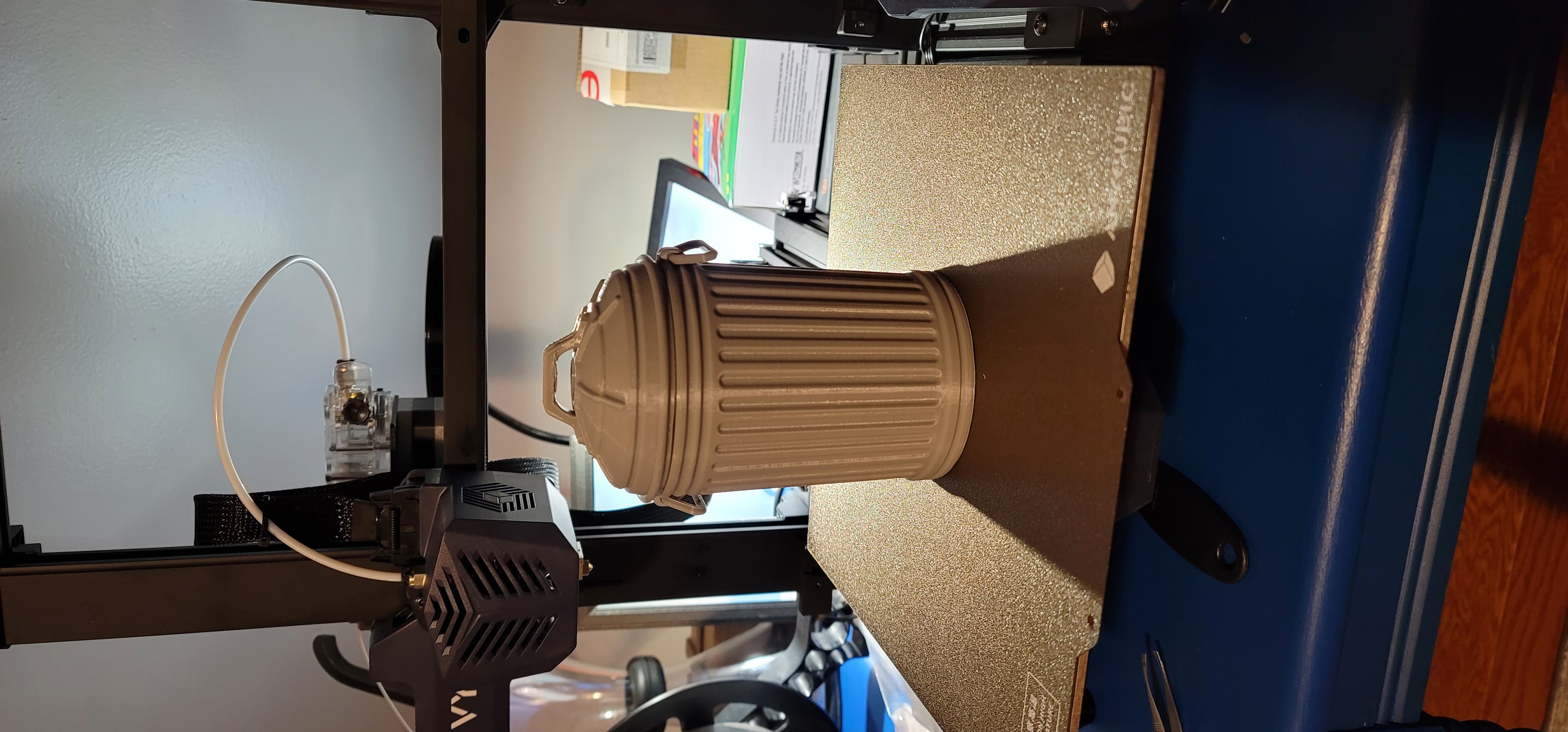 Just got started with 3d printing. I only have the color gray at the moment. I have been following you on tic toc and when i saw this i had to print it. It came out great and it is the longest print so far that i have done.