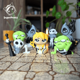 Human Cleric - Easy Multicolor FDM RPG Minis (No supports) 3d model