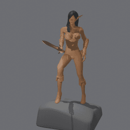Sexy Elf Warrior v2 3d model