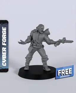 Alexius Stargazer - With Free Cyberpunk Dragon - Gift Ideas for RPG and Wargamers 3d model