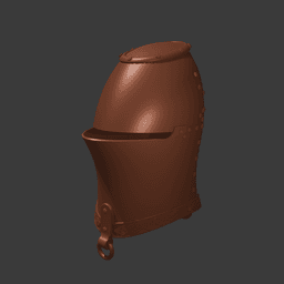 Medieval Knight Helmet 3d model