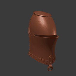 Medieval Knight Helmet 3d model