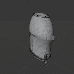 Medieval Knight Helmet 3d model