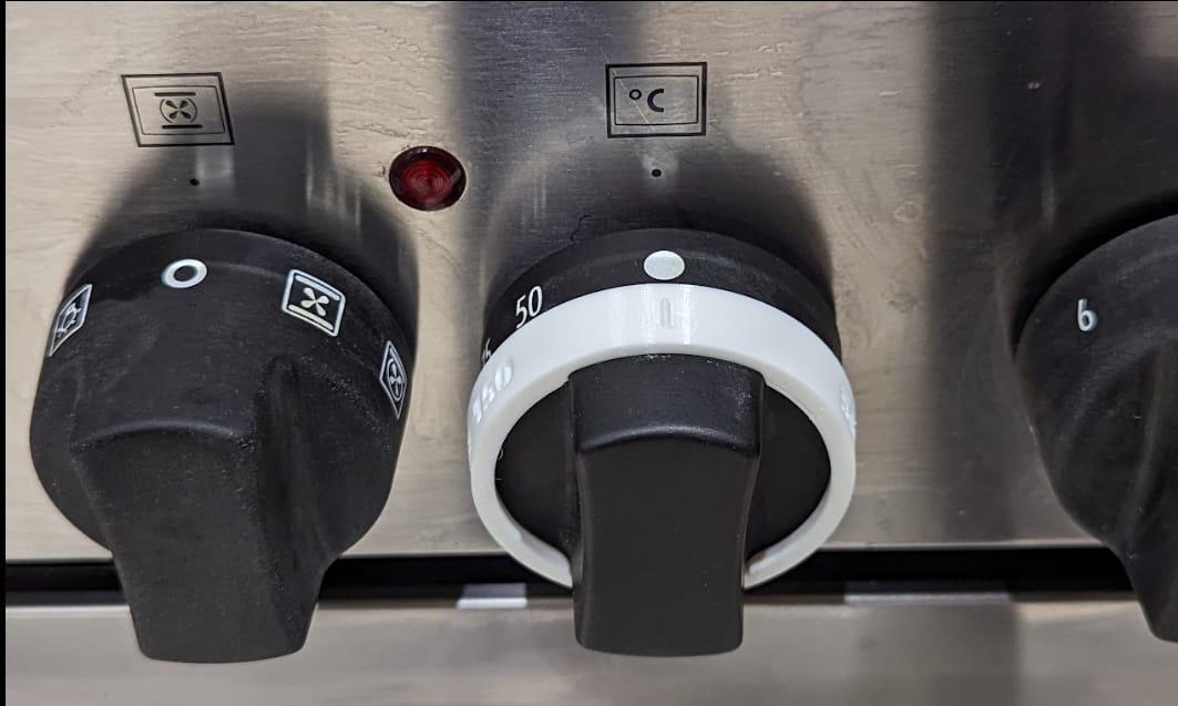 Oven Knob Celcius to Fahrenheit 3d model