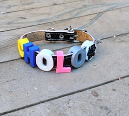 Letters for Dog Collar 3d model