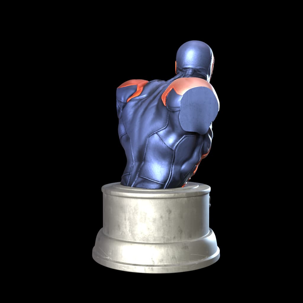 Spiderman 2099 Comic Bust 3d model
