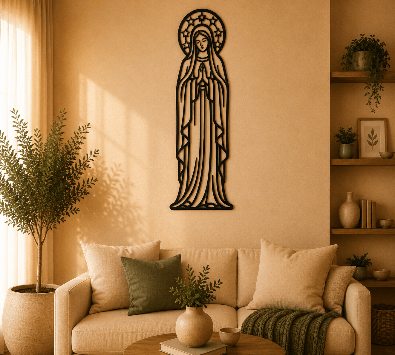 Holy Mary Prayer 2D Wall Art.stl 3d model