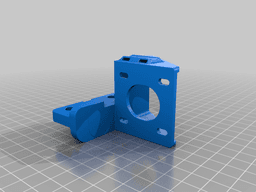 Direct Drive Bracket for Satsana Fan Duct & Dual Gear Extruder 3d model