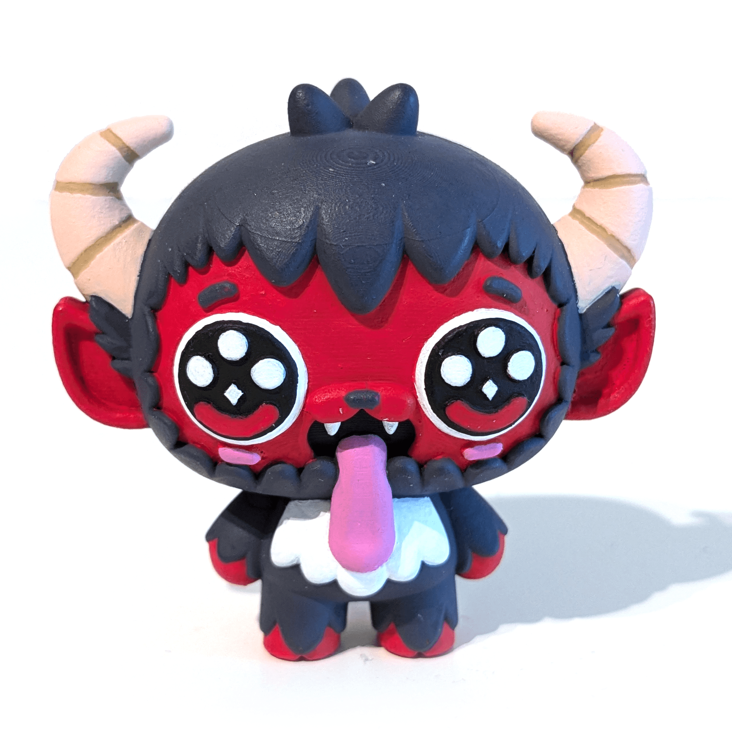 Cute Littlest Krampus 3D Printable Art Toy Figure – Adorable Holiday Design 3d model