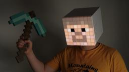 Minecraft mask for Halloween