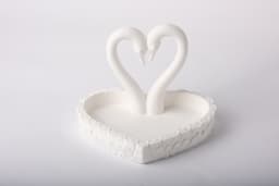 Swan Heart Trinket Tray and Jewelry Dish 3d model