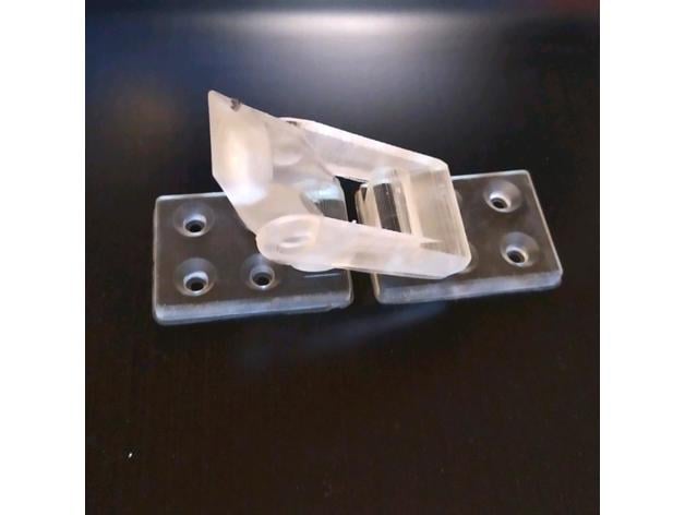 perfect Latch+toggle+lock+samesize+printed+tested 3d model