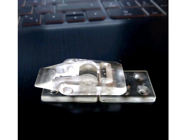 perfect Latch+toggle+lock+samesize+printed+tested 3d model