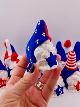 Patriotic Gnomes Stars and Stripes 3d model