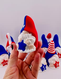 Patriotic Gnomes Stars and Stripes 3d model