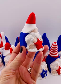 Patriotic Gnomes Stars and Stripes 3d model