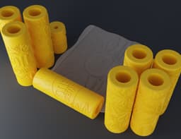 Summer Texture Rollers 3d model