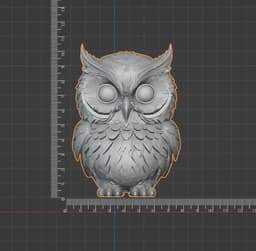 3D Decorative Owl Model: Natural Elegance for Your Home 3d model