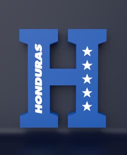 Honduras National Team - LED Strip compatible 3d model