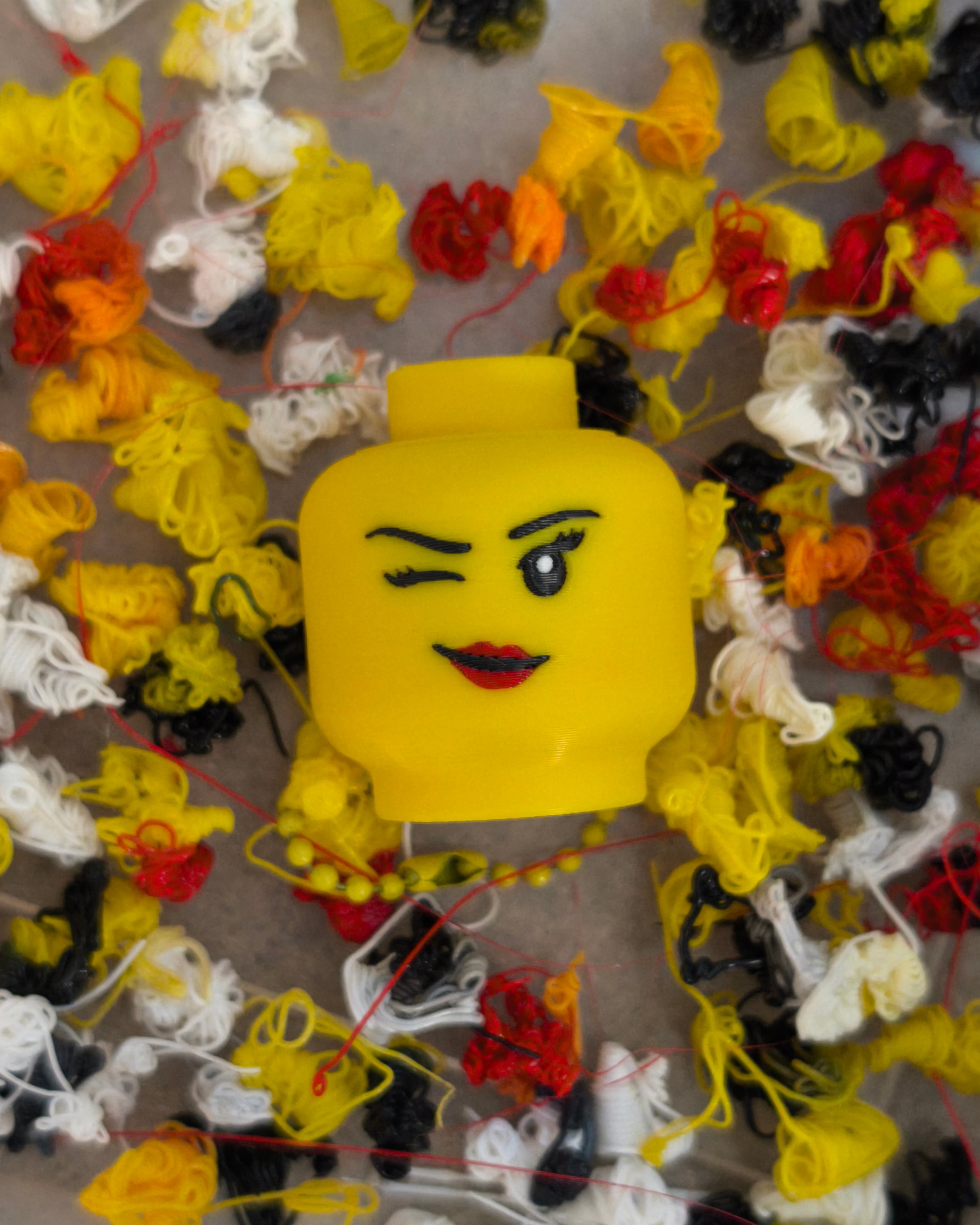 Lego Head Fidget Clicker 3d model