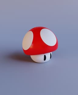 Super Mario Mushroom – Toothbrush Holder 3d model