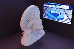 Busto Jesus coroa espinhos.stl 3d model